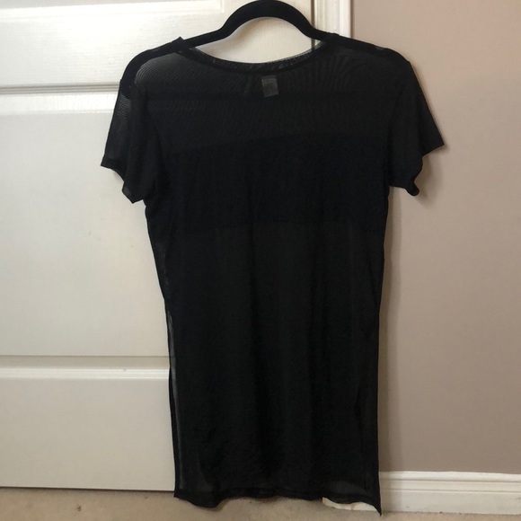 Tops - Mesh Slit Top